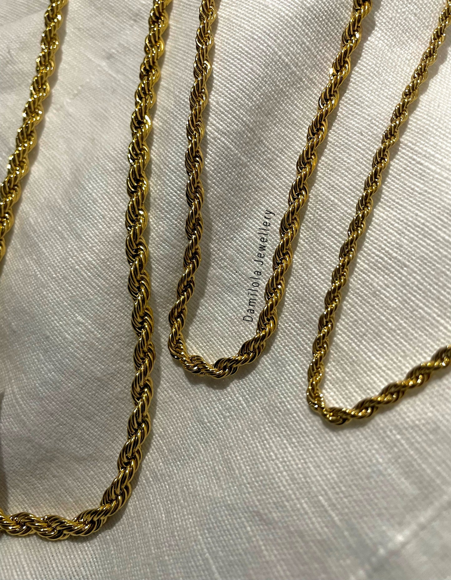 Gold/Silver Classic Rope Chain