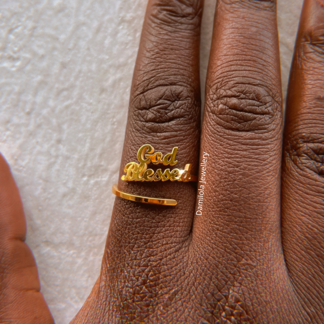‘God Blessed’ Ring