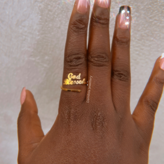 ‘God Blessed’ Ring