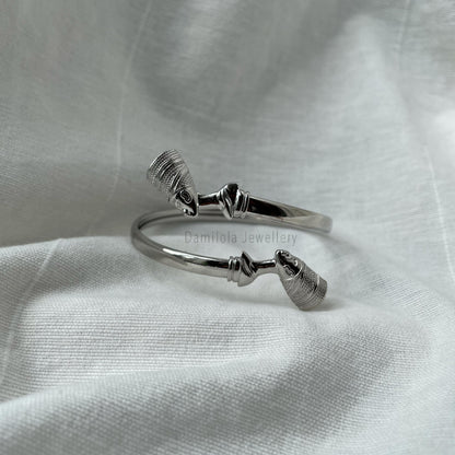 Queen Nefertiti Bangle - Gold/Silver/Black