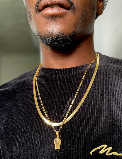 Gold/Silver Snake Herringbone Chain - Single